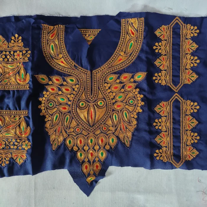 Blue Designer Patch Set - Pockets, Sleeves and Lace - Koraab Style - Image 2