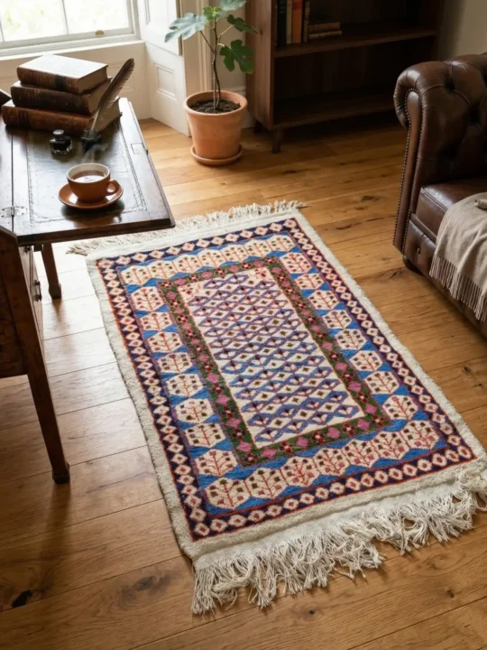 Original Kashmiri Handmade Woolen Carpet | Handloom Product