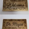 Walnut Wood Wall Hanging With Customized Engraving for Home or Office Outdoor, Entrance