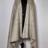 Hand Sozni Embroidery Beige Cashmilon Kashmiri Shawl