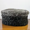 Karakul Premium Turkish Cap - Grey Top and Black Base