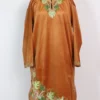 Velvet Aari Work Mustard Pheran for Women