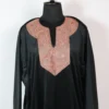 Tilla Patch Work Black Makhmal Pheran for Women