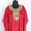 Hot Pink Makhmal Tilla Patch Embroidery Pheran