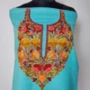 Blue Cotton 2pc Suit with Hand Aari Embroidery – Unstitched
