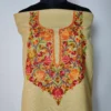 Cotton Hand Aari Embroidery 2pc Beige Suit