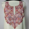 Summer Cool Cotton White Unstitched 2pc Suit with Aari Embroidery
