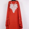 Red Acrowool Tilla Work Unstitched Shalwar Suit Fabric