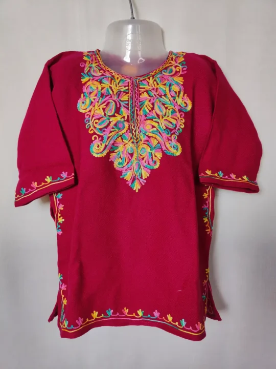 Cashmilon Kids Pheran with Aari Embroidery for 1-2 years