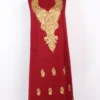 Maroon Cashmilon Wool Aari Embroidery 2pc Suit