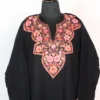 Ladies Cashmilon Wool Aari Embroidery Black Pheran