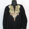Black Cashmilon Wool Ladies Aari Embroidery Pheran