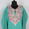 Cashmilon Wool Aari Embroidery Alpine Green Pheran