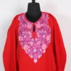 Red Cashmilon Wool Aari Work Pheran