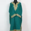 Sea Green Cashmilon Wool Aari Embroidery Pheran