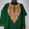 Dark Green Cashmilon Aari Embroidery Pheran