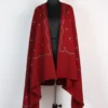 Maroon Cashmilon Hand Sozni Embroidery Shawl for Women