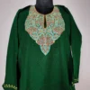 Dark Green Cashmilon Sozni Work Pheran
