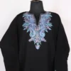 Black Cashmilon Wool Aari Work Pheran