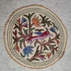 Kashmiri Hand Aari Embroidery Wool Round Namda (2 ft)