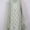 Green Crepe Aari and Zari Embroidery 2pc Suit