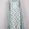 Crepe Blue 2pc Suit with Aari and Zari Work