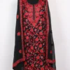 Georgette Chinar Aari and Zari Embroidery Sameera 3pc Black Suit