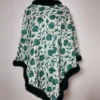 White Cashmilon Fur Poncho with Aari Embroidery