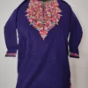 Aari Work Cashmilon Wool Pink Kids Pheran