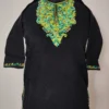Kids Black Pheran in Cashmilon Wool with Aari Embroidery