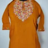 Kids Black Pheran in Cashmilon Wool - Aari Embroidery