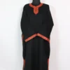 Black Kashmiri Raffal Wool Aari Work Pheran
