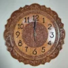 Luxury Kashmiri Walnut Wood Wall Clock – Handcrafted Elegance | 14inch