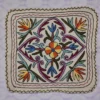 Wool Namda in Square Shape with Hand Aari Embroidery  (2 ft)