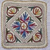 Wool Square Namda with Hand Aari Work (2 ft)