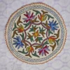 Traditional Round Wool Namda with Hand Aari Embroidery (2 ft)