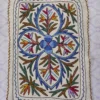 Traditional Wool Rectangle Namda Featuring Hand Aari Embroidery