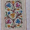 Wool Rectangle Namda with Aari Embroidery Motifs