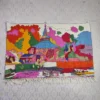 Jama Masjid Wall hanging in Kashmiri Hand Chain Stitch Embroidery (4.5x2 ft)