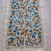 Wool Namda in 6×4 ft - Hand Aari Embroidery with Blue