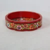 Kashmiri Red Handicraft Bowl | Hand-painted Paper Machie