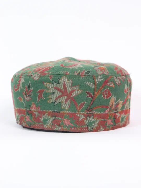 Kashmiri Traditional Green Luxurious Kani Cap