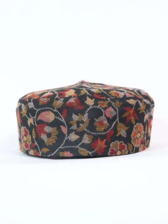Luxurious Black Handcrafted Traditional Kani Cap