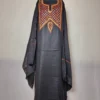 3pc Black Wool Salwar Suit Embroidered with Aari Work