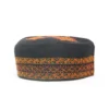 Bashir Kashmiri Black Toosha Hand Sozni Embroidery Cap for Men
