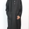 Kashmiri Tweed Black Ragnal Pheran
