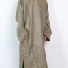Rahim Tweed Men Pheran Box Pattern in Brown from Kashmir
