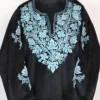 Velvet Aari and Zari Embroidery Black Pheran Shaheen
