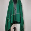 Dark Green Cashmilon Hand Sozni Embroidery Kashmiri Shawl
