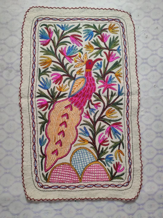 Wool Kashmiri Hand Aari Work Namda (5x3)